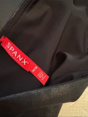 SPANX Black Bodysuit with Red Label